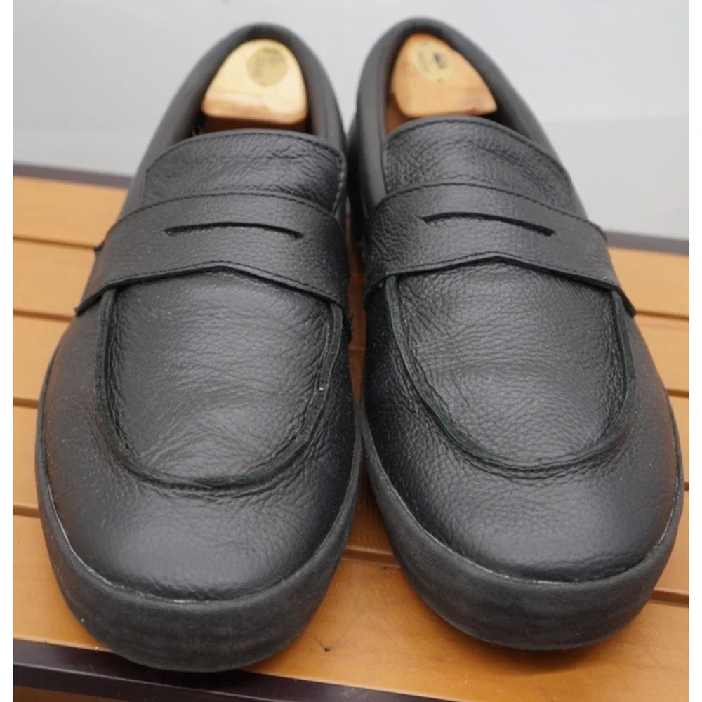Vans Skate Leather Loafer - Black Size 13